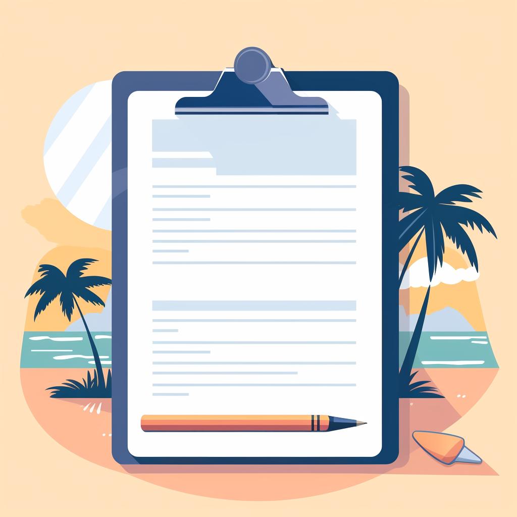 A checklist with eligibility requirements for a Grayton Beach driving permit